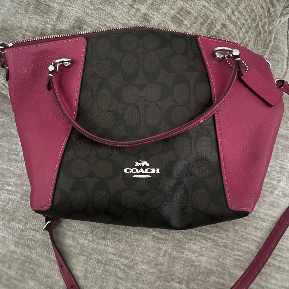 Coach Pink and Black Women's Bag